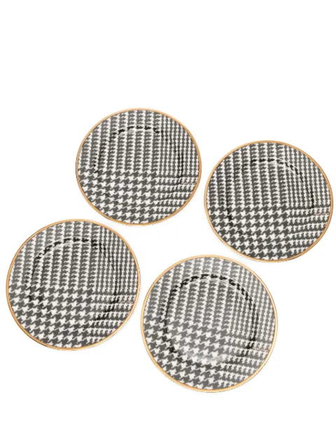 Ralph Lauren Home Wessex check-print dessert plates (pack of four)
