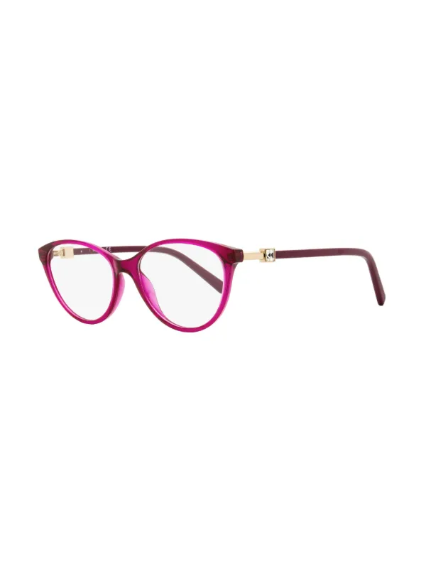Swarovski Eyewear 5415 oval-frame Crystal Glasses Pink FARFETCH LB - Main Image