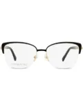 Swarovski 5444 butterfly-frame semi-rimless glasses - Black