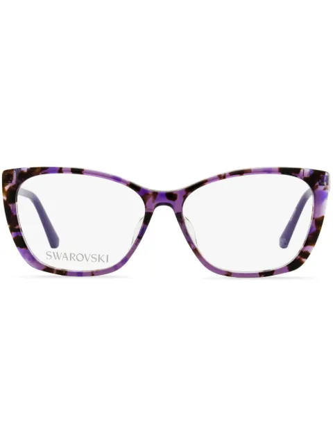 Swarovski Eyewear 5383 玳瑁纹蝴蝶形镜框眼镜