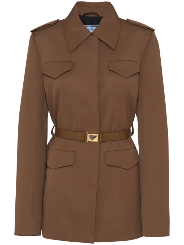 Prada gabardine store coat