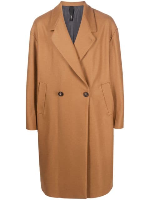 Hevo double-breasted wool-blend coat