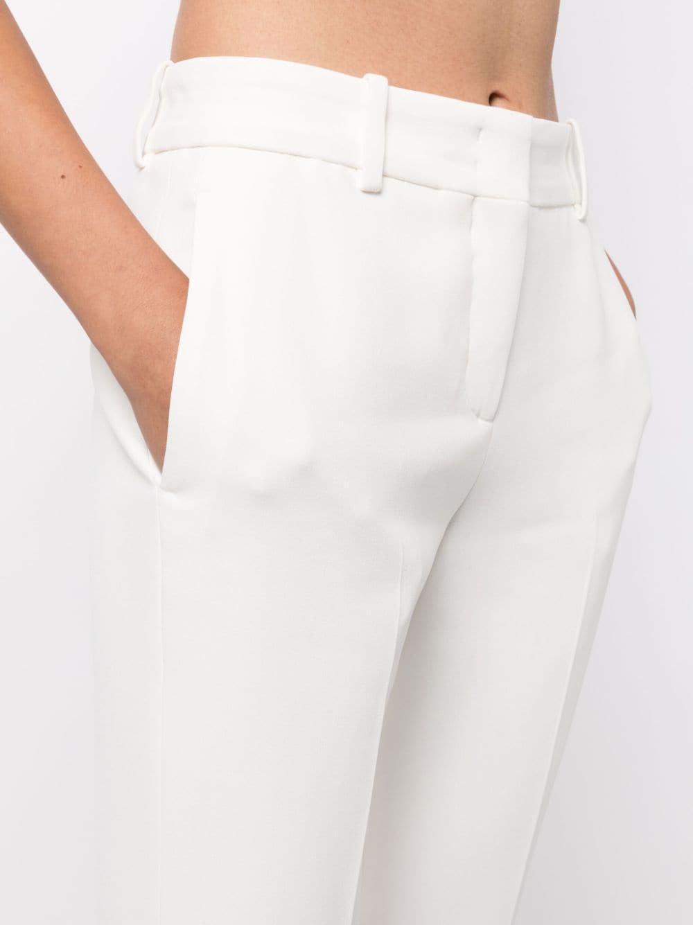 Shop Ermanno Scervino Straight-leg Tailored Trousers In White