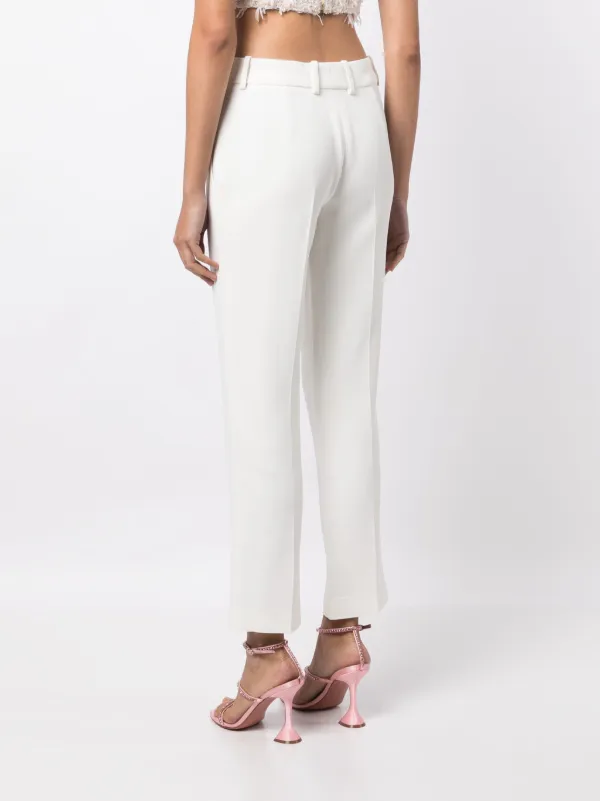 パンツ Ermanno Scervino Straight-Leg Tailored Trousers With Clean Ermanno Scervino straight-leg Tailored Trousers | White