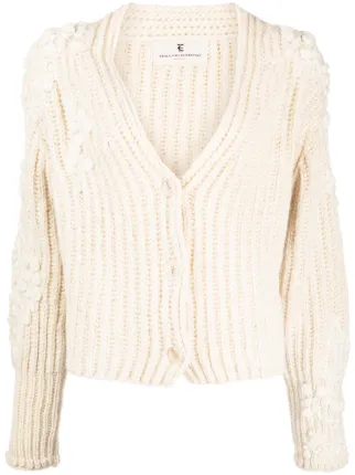Ermanno Scervino Beige Rayon Cardigan