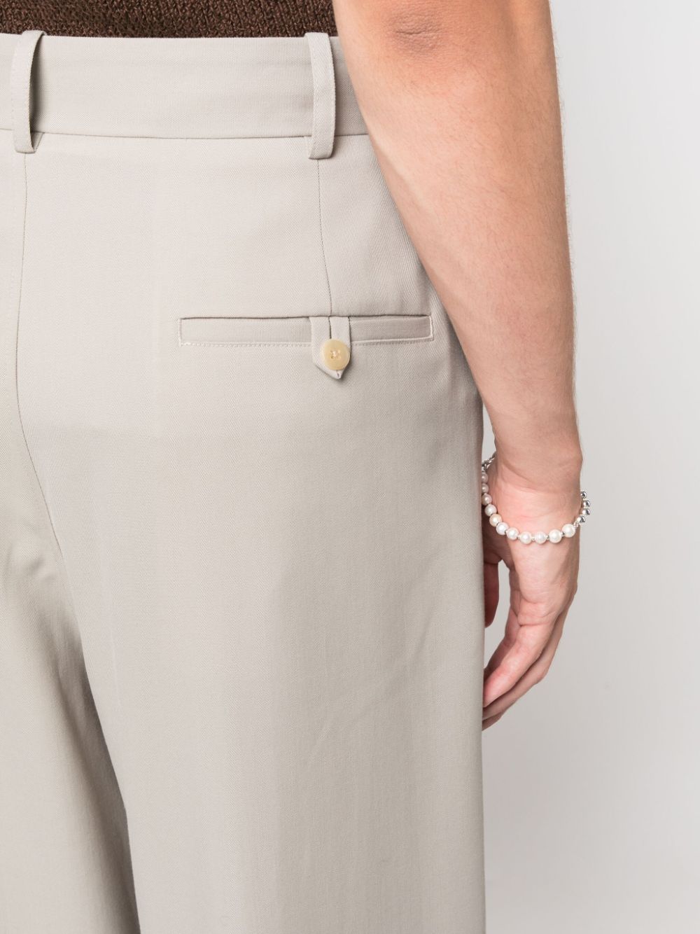 Shop The Row Pleated Wide-leg Trousers In Grey