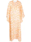 Bambah Arielle floral-print kaftan - Orange