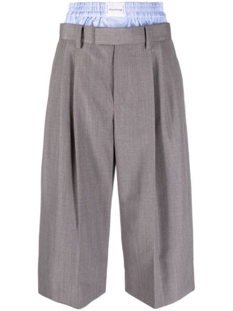 Alexander Wang double-waist cropped trousers