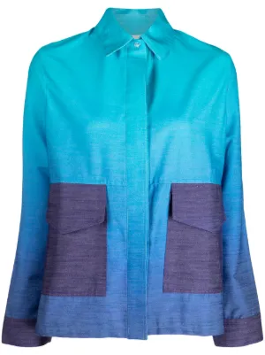 Pleats Please Issey Miyake プリーツ ブラウス | ブルー | FARFETCH JP