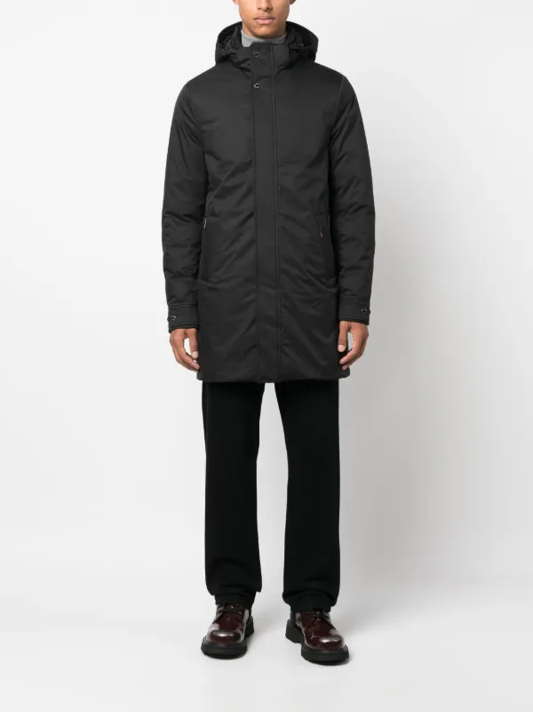 【送料&関税込】Moorer Detachable Hood Down Jacket Moorer Albert Hooded Coat | Blue | FARFETCH