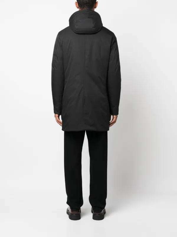 パーカー・フーディ MOORER VERMONT - Water-repellent jacket with hood MooRER Vermont Waterproof Padded Parka Navy at CareOfCarl.com