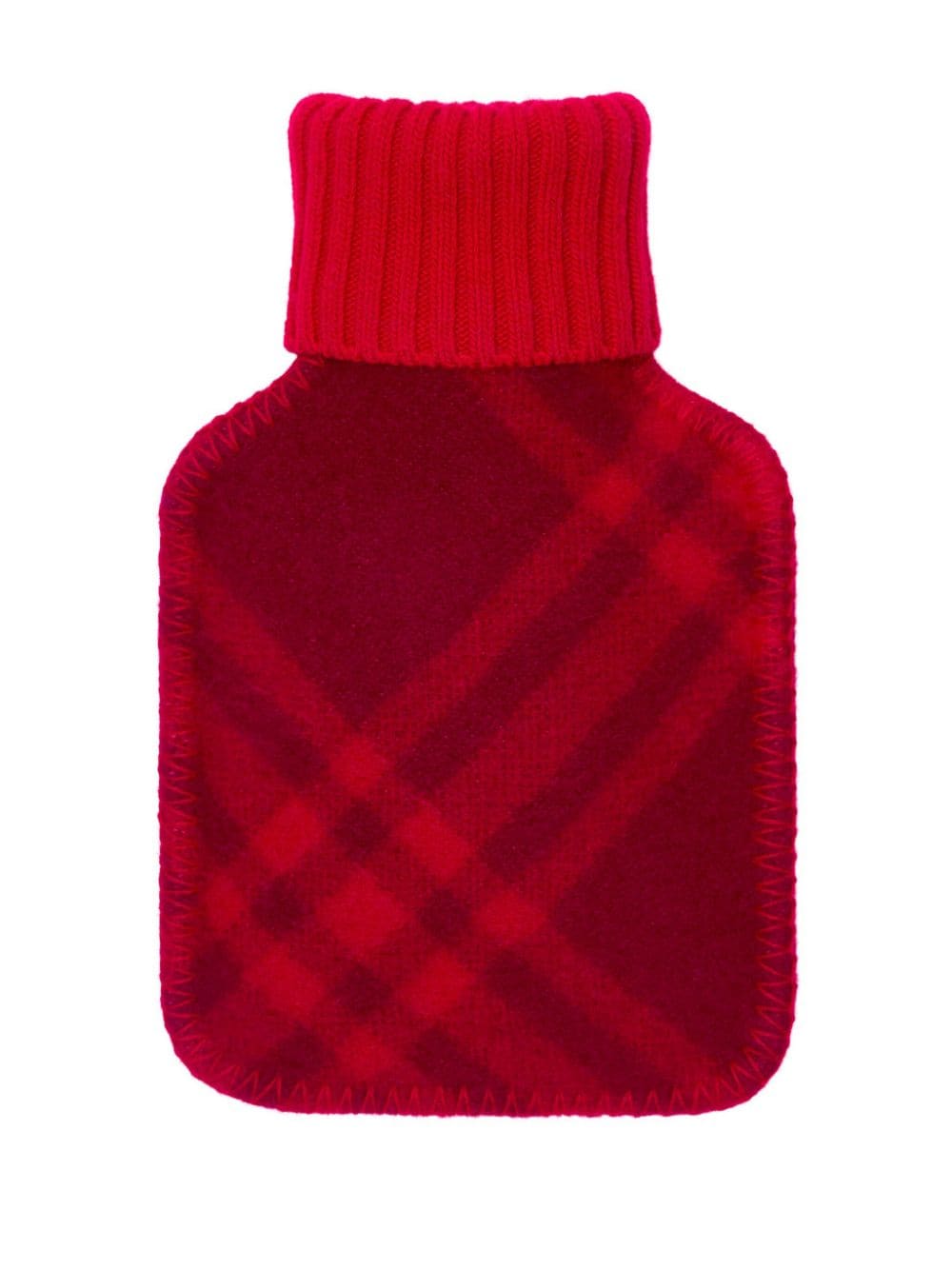 Shop Burberry Check-pattern Wool Hot Water Bottle In Blue