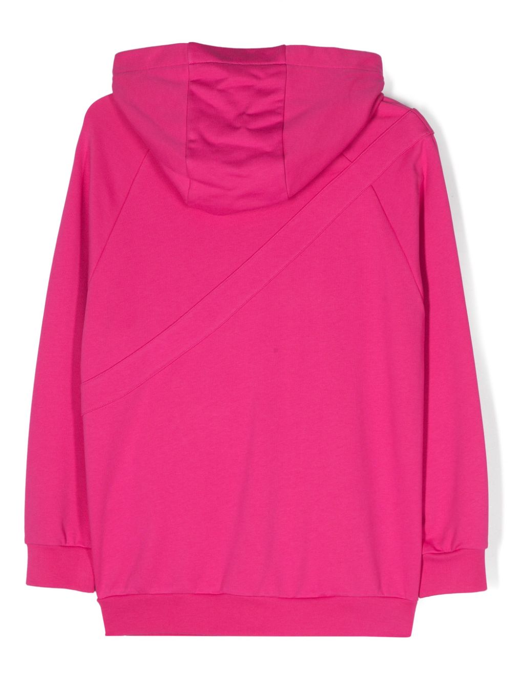 Shop Fendi Ff Logo-plaque Cotton Hoodie In Pink