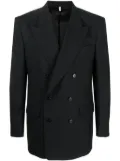 Sunflower double-breasted wool blazer - Black