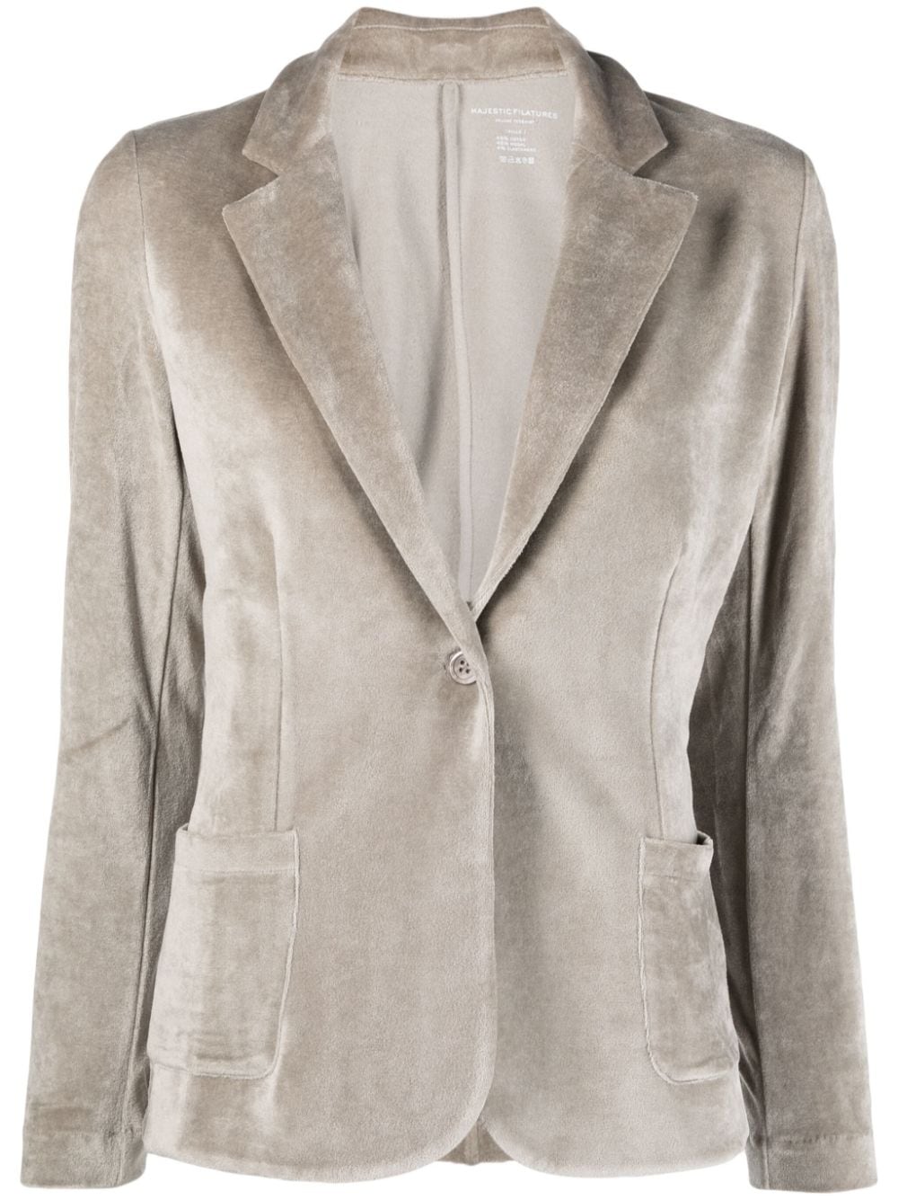 Gray on sale velvet blazer