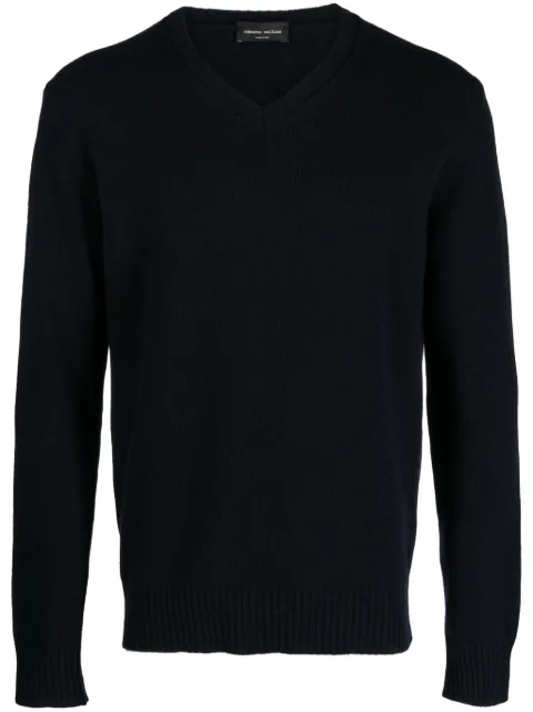 Roberto Collina V-neck merino wool jumper