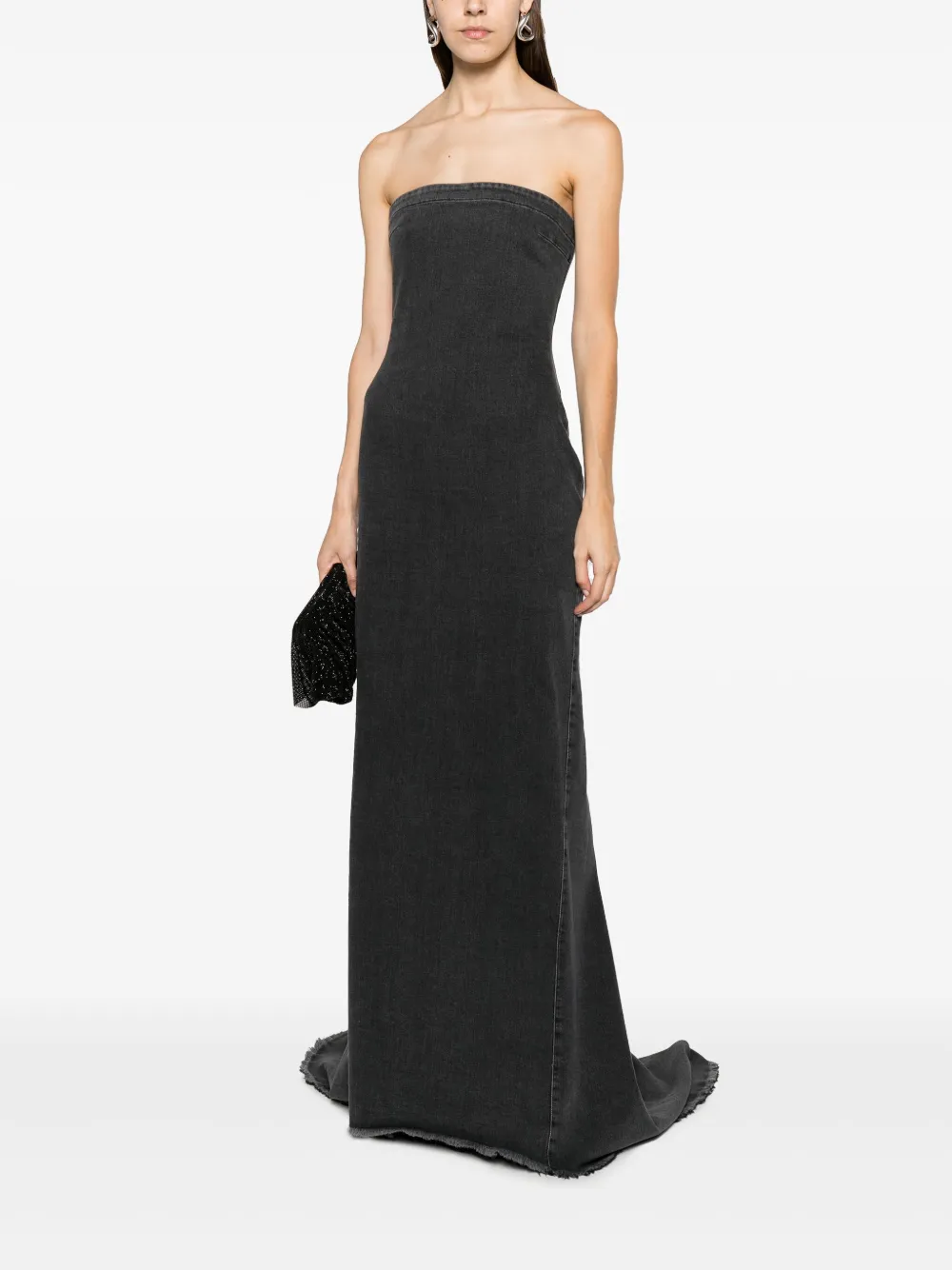 Giuseppe Di Morabito Strapless avondjurk - Zwart