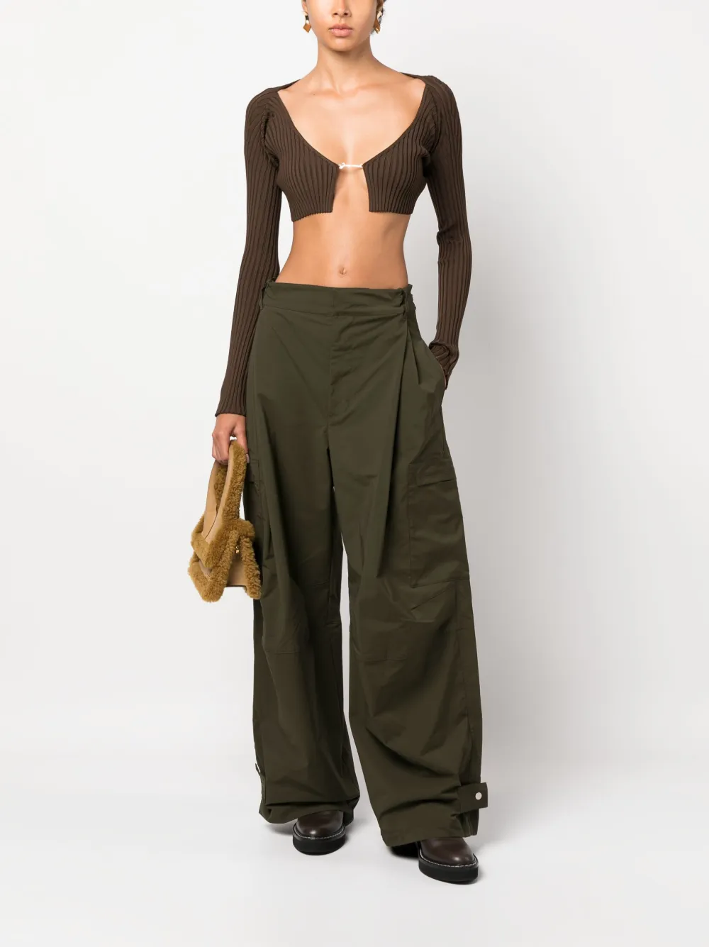 Jacquemus La maille Pralu cardigan - Bruin