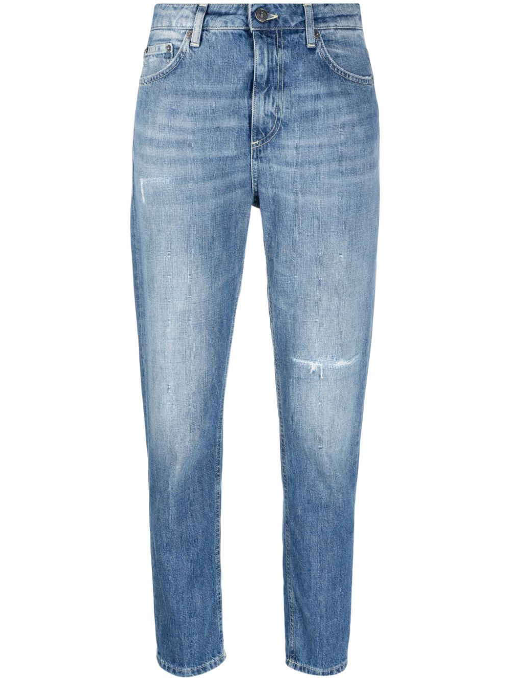 DONDUP TAPERED-LEG CROPPED JEANS