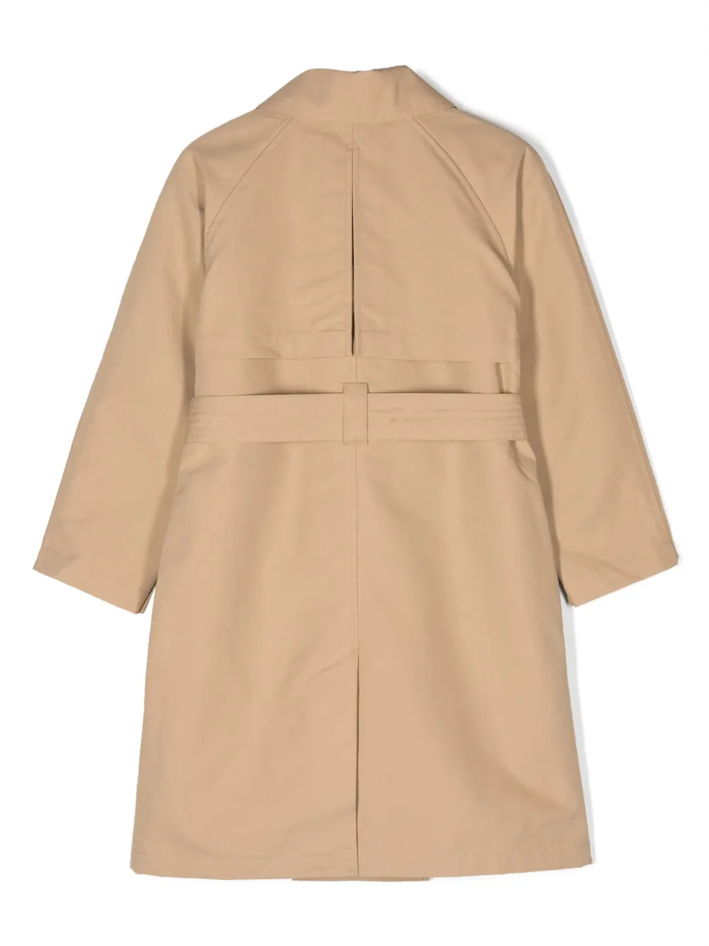 Scotch & Soda Trenchcoat met dubbele rij knopen - Beige