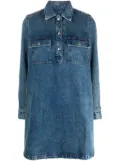 A.P.C. Mia denim long-sleeve dress - Blue