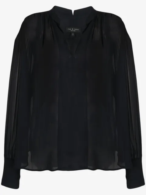 rag & bone blouse oversize à col v