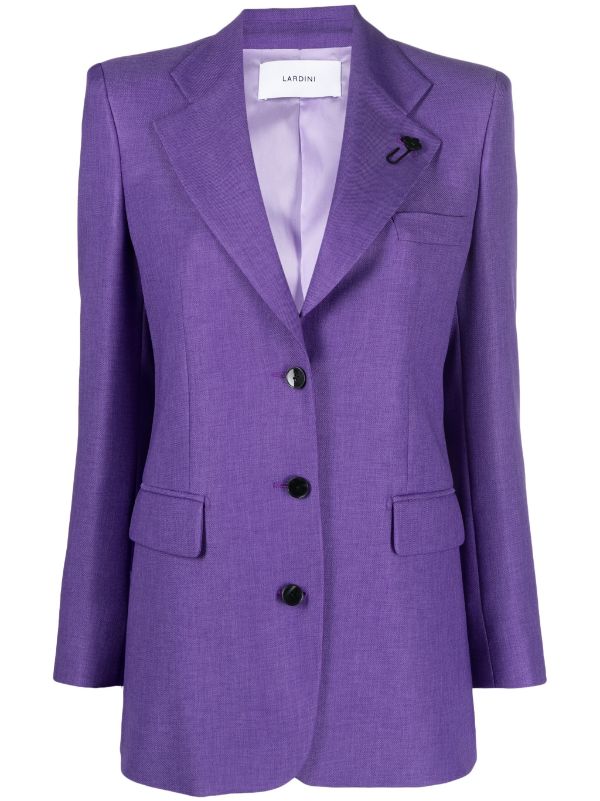 Notched Single-Breasted Blazer