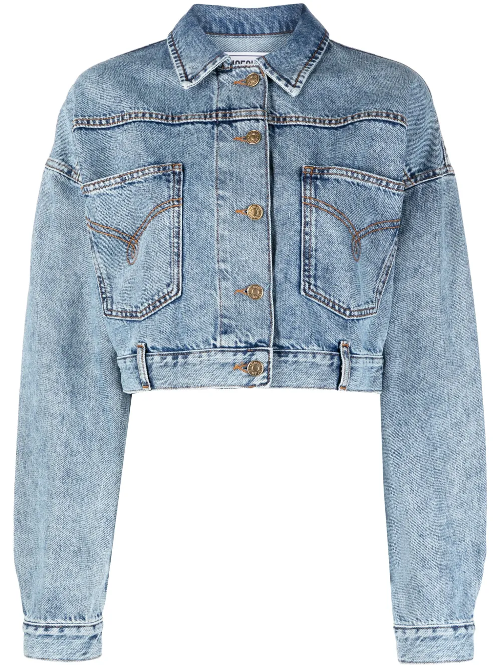 Moschino Denim Jacket In Fantasy Print Blue ModeSens