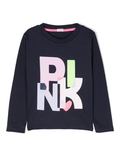 Billieblush text-print cotton T-shirt 