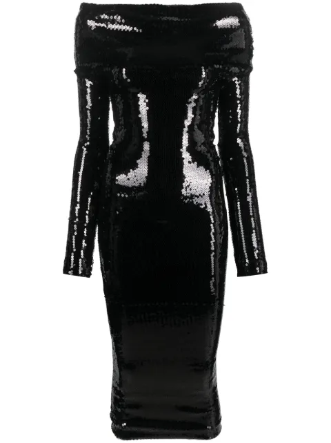 Alexandre Vauthier off-shoulder sequined midi dress 