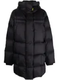 Parajumpers logo-patch hooded puffer jacket - Black