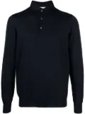 Lardini fine-knit wool polo shirt - Blue