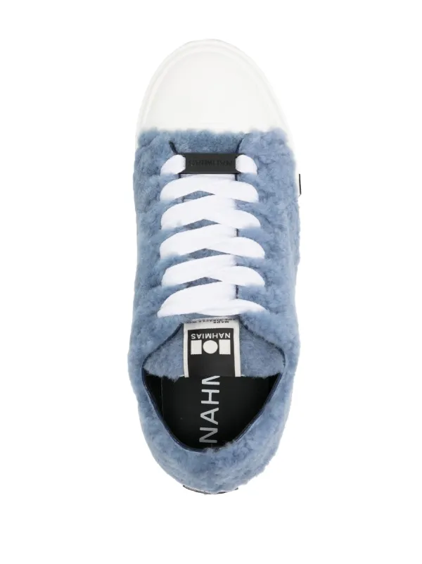 スニーカー NAHMIAS Sherpa Five-O Logo-Patch sneakers Dusty Blue Nahmias Five-O logo-patch Sneakers | Blue | FARFETCH BH