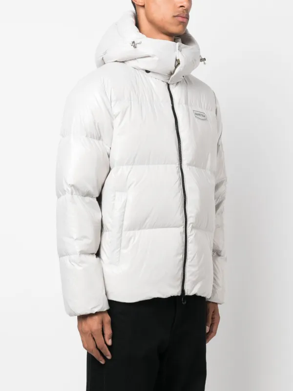 豊富なギフト Duvetica logo-patch zip-up Padded Jacket | Grey | FARFETCH ジャケット・アウター