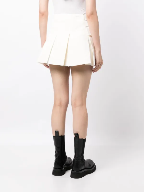sacai ショートパンツ ホワイト Sacai Aライン ショートパンツ | ホワイト | FARFETCH JP