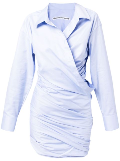 Cheap Alexander Wang asymmetric cotton shirtdress Women