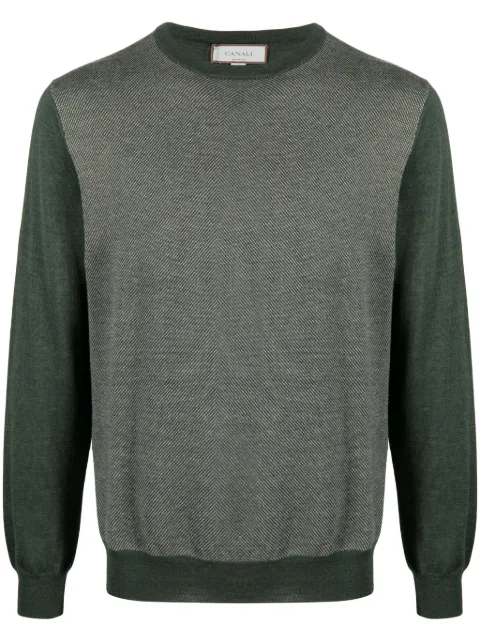 Canali fine-knit wool jumper