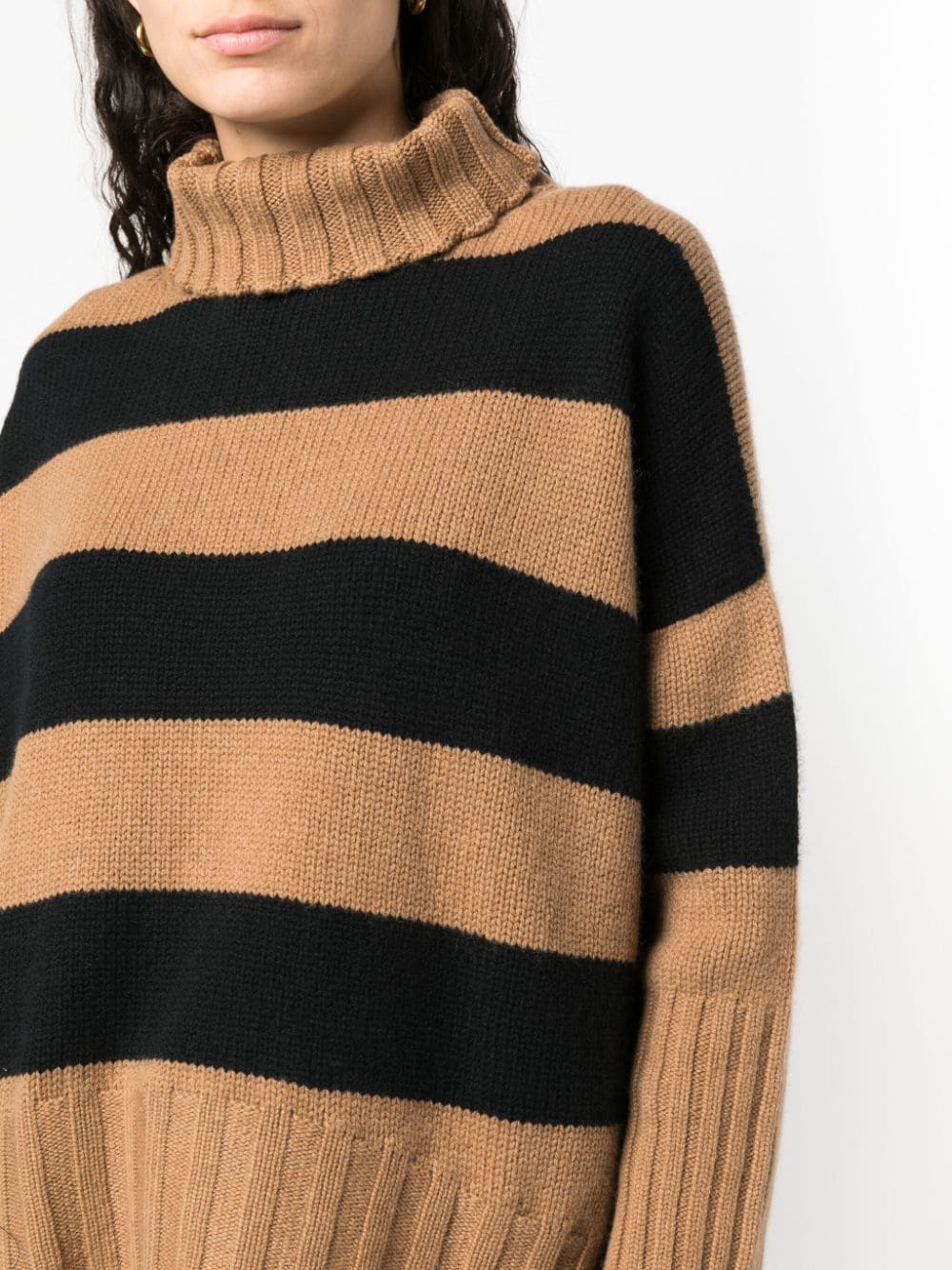 Shop Société Anonyme Striped Chunky-knit Jumper In Black