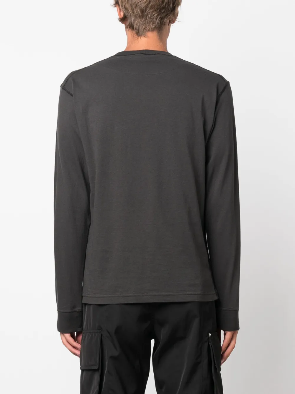 Stone Island T-shirt met Compass-logopatch Grijs
