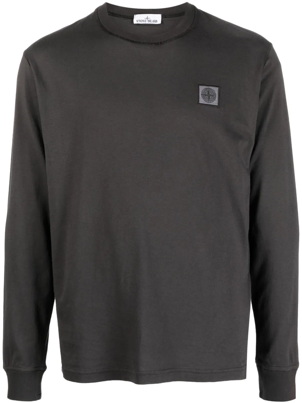 Stone Island playera con parche Compass | gris | Image 1