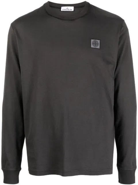 Stone Island Compass-patch cotton T-shirt