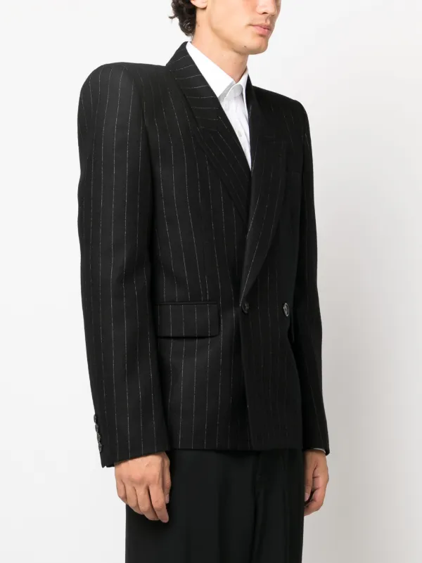 Saint Laurent stripe-pattern Wool Blazer - Farfetch 