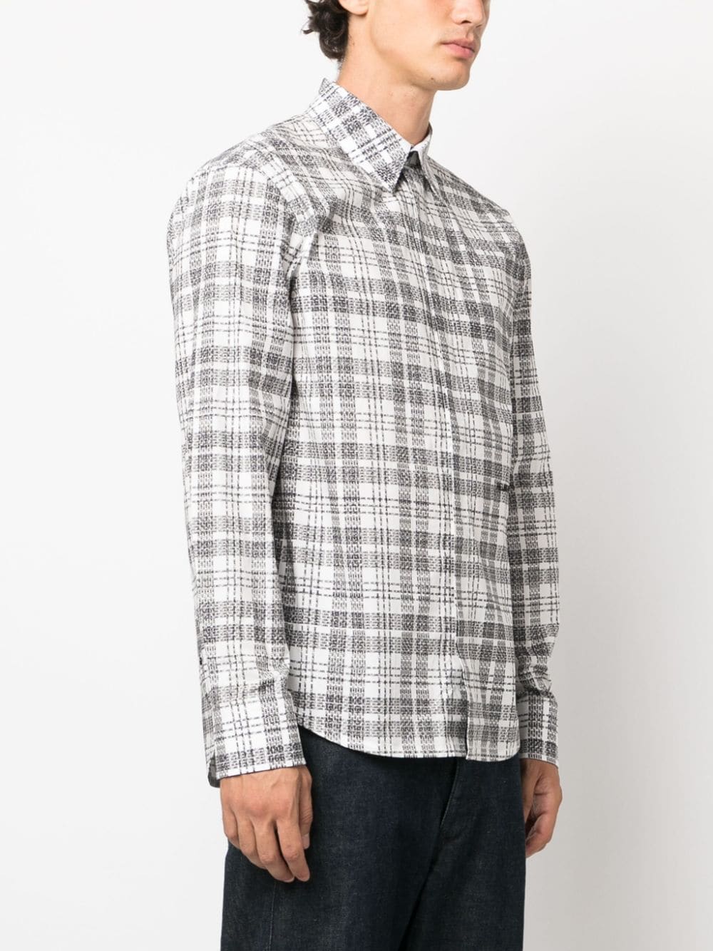 Shop Helmut Lang Logo-print Cotton Shirt In Weiss