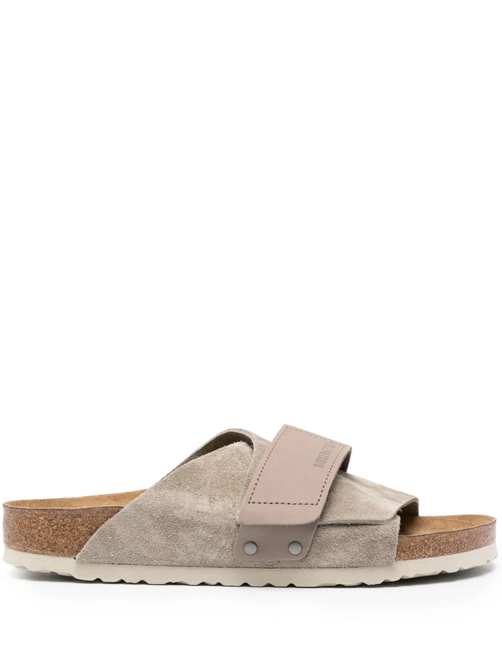 Birkenstock Kyoto Suede Sandals In Beige