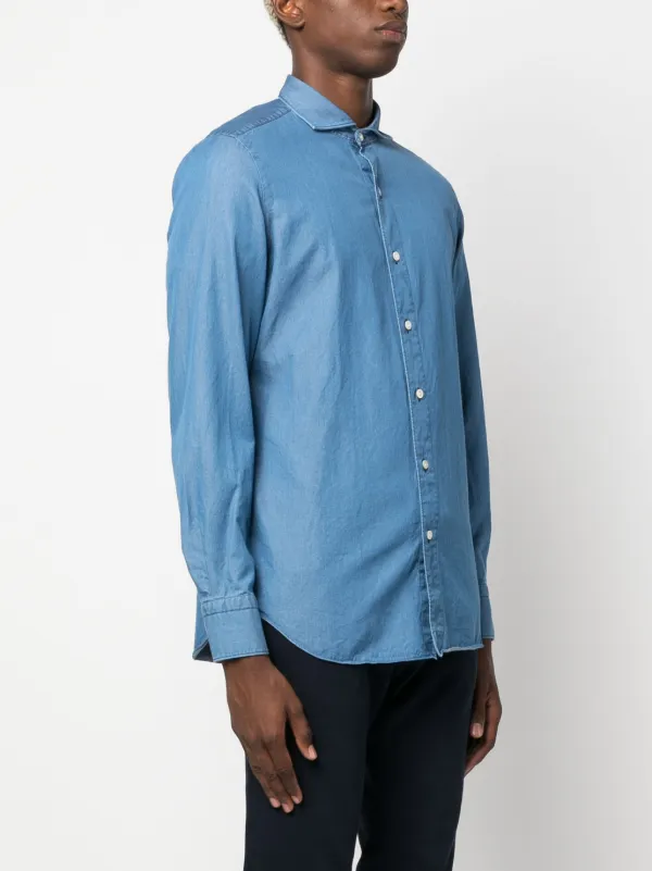 シャツ FINAMORE 1925 NAPOLI DENIM SHIRT 24121342_54508675_600.jpg