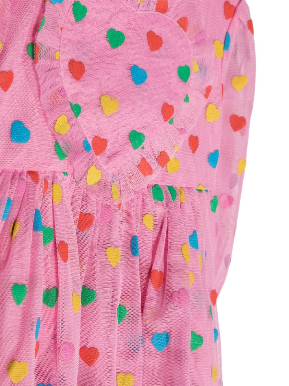 Stella McCartney Kids heart-print tulle-panels Dress - Farfetch