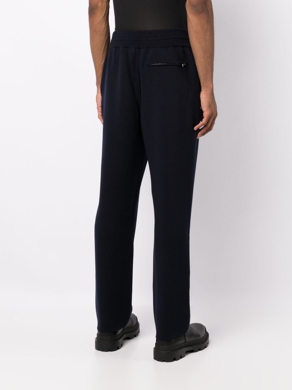 Shop Lanvin Wool-blend Track Pants In Blue