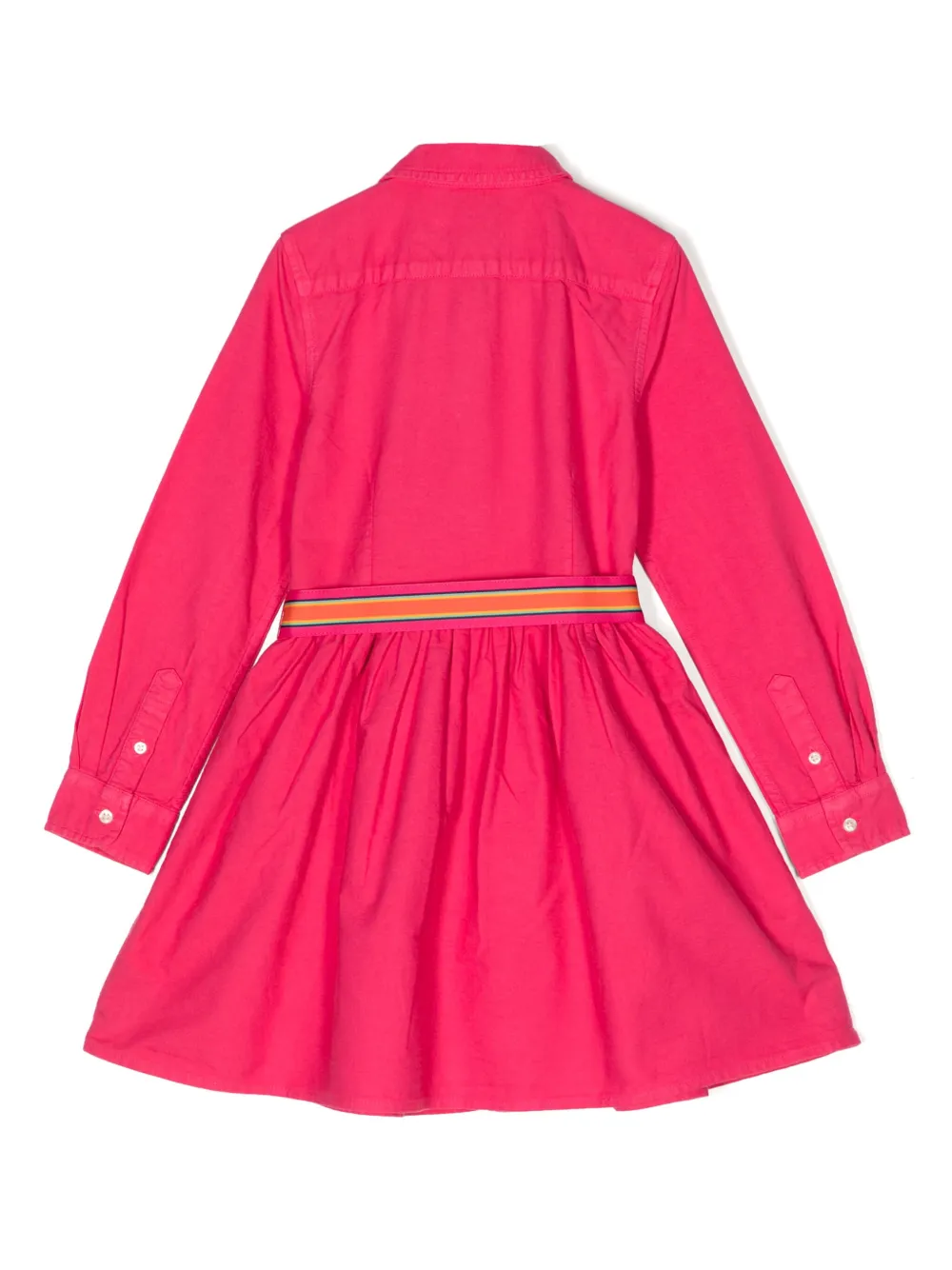Ralph Lauren Kids Polo-Pony cotton dress - Roze