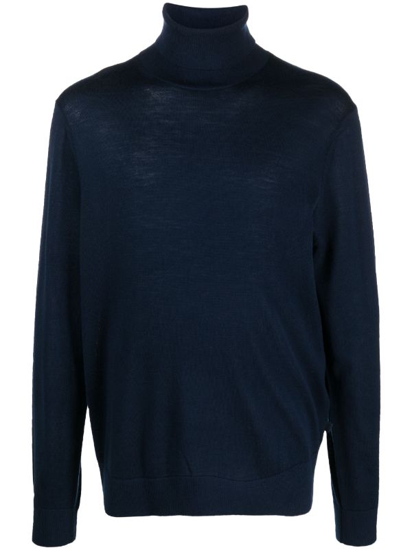 Michael Kors roll neck merino wool Jumper Blue FARFETCH ZA