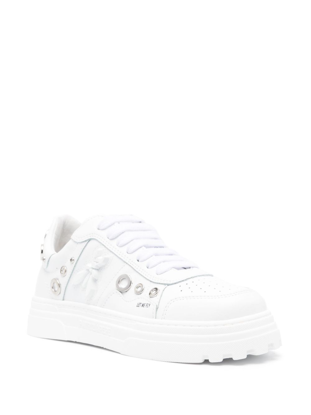 Patrizia Pepe Pepe calf leather sneakers - Wit